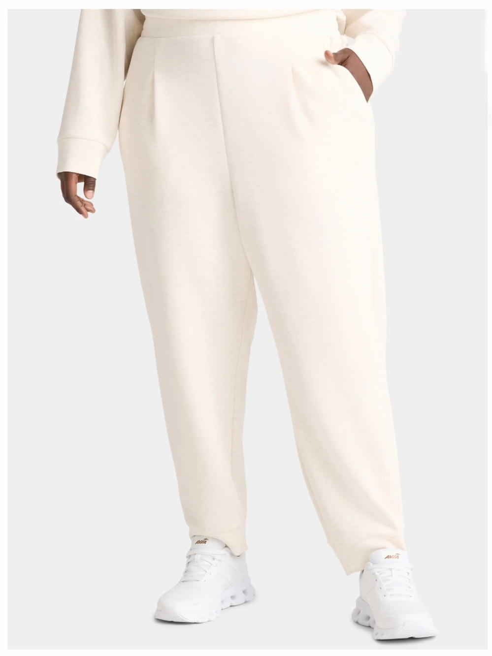 NEW XXXL (22) Women's Pleated Joggers w/ Pockets-Scuba Knit Fabric